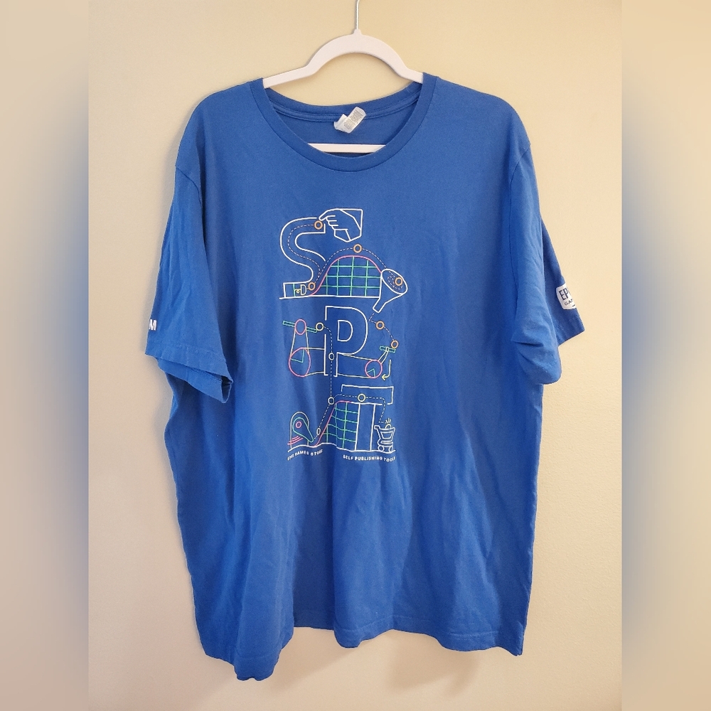Epic Games Online Store Blue Short Sleeve T-Shirt Size 3XL